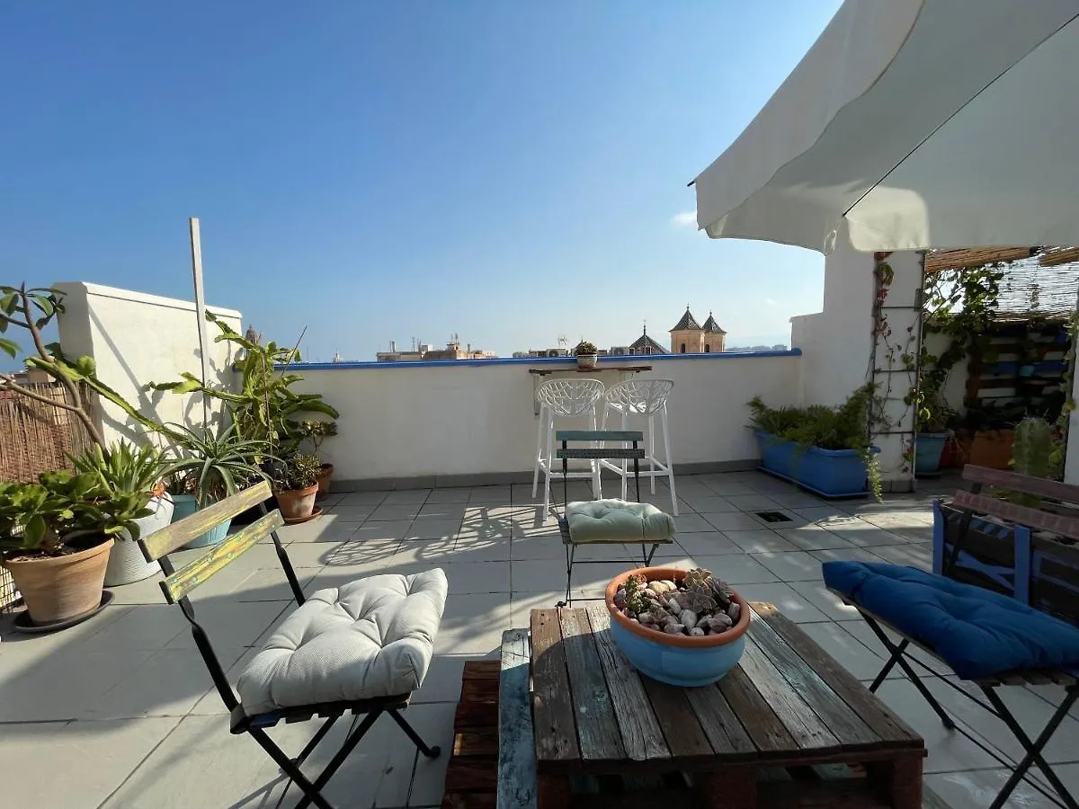 Charming Home With Private Terrace,Heart Of Malaga Apartment