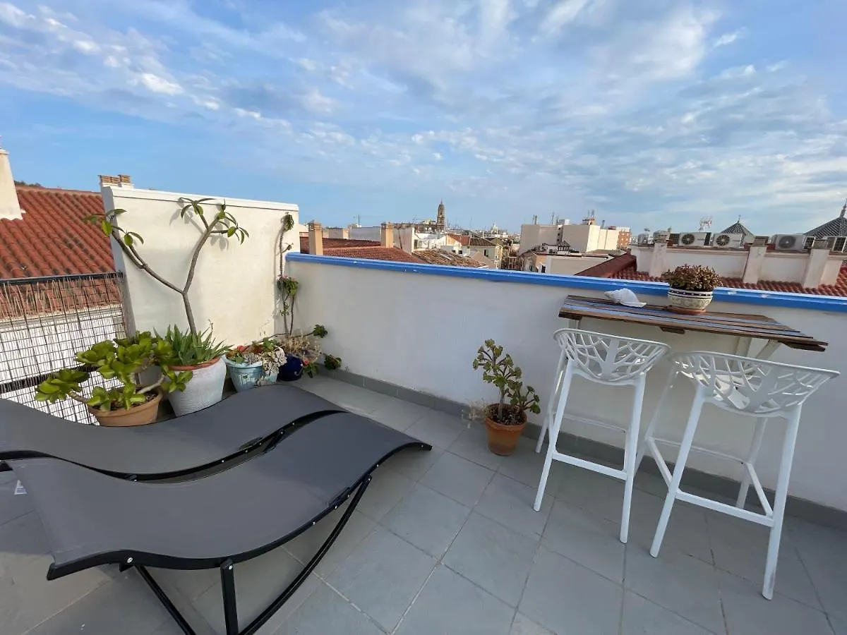 Apartment Charming Home With Private Terrace,Heart Of Malaga Spain